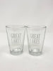 Great Lakes White label Mini Pint Glass- Set of 2(250ml)