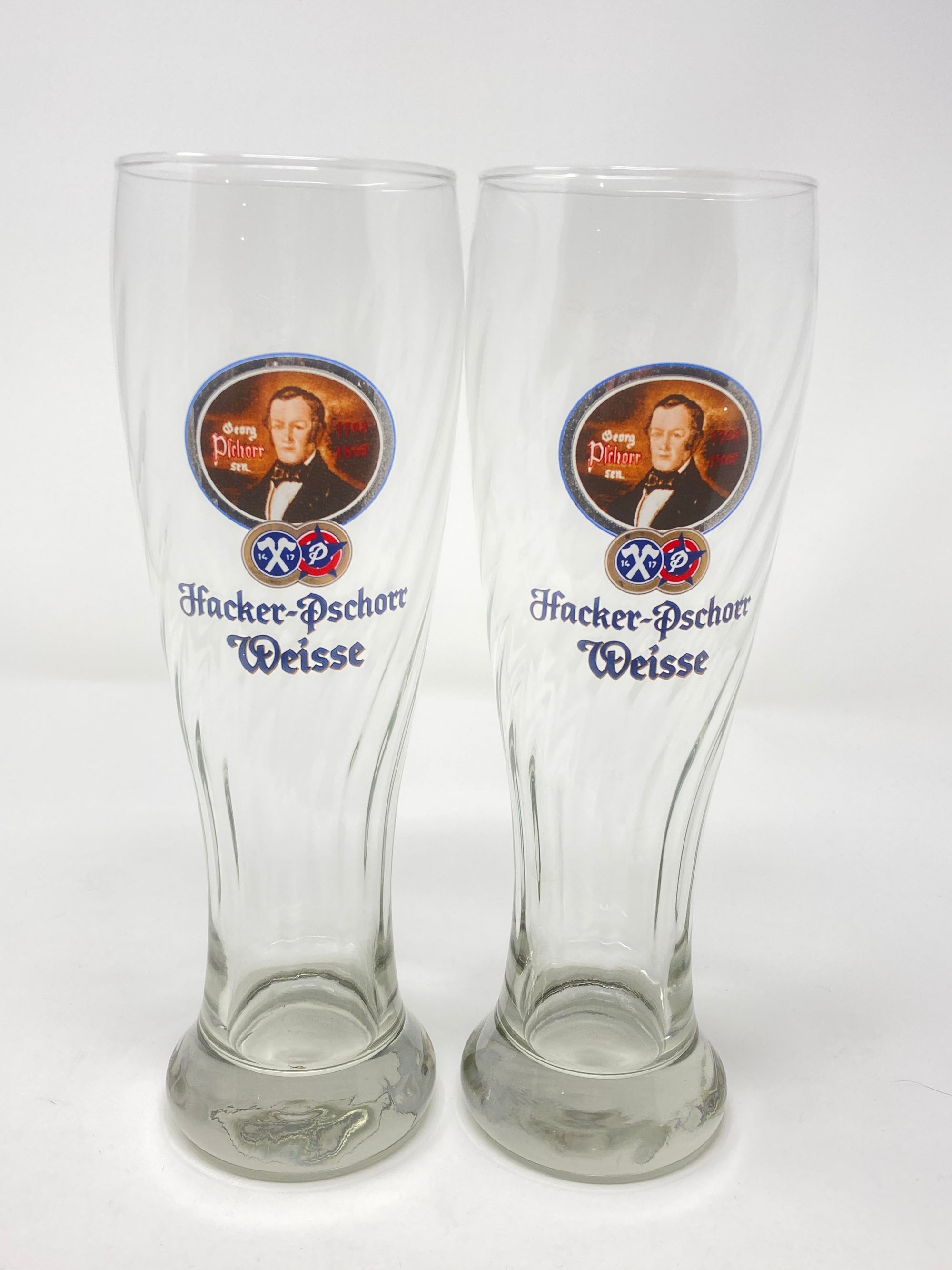 Hacker-Pschorr Weisse Tall Beer Glass- Set of 2