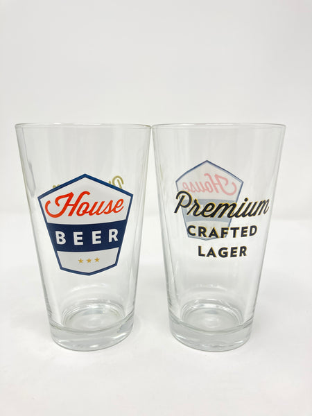 House Beer Pint Glass- Set of 2