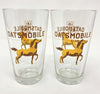 Bell's Oatsmobile Ale Pint Beer Glasses Set of Two