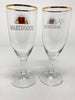 Maredsous Gold Rim Tall Beer Glass- Set of 2 (.3L)