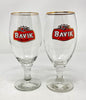 Bavik Gold Rim Stemmed Beer Glass- Set of 2