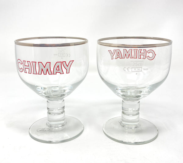 Chimay Silver Rim Chalice- Set of (25cl)