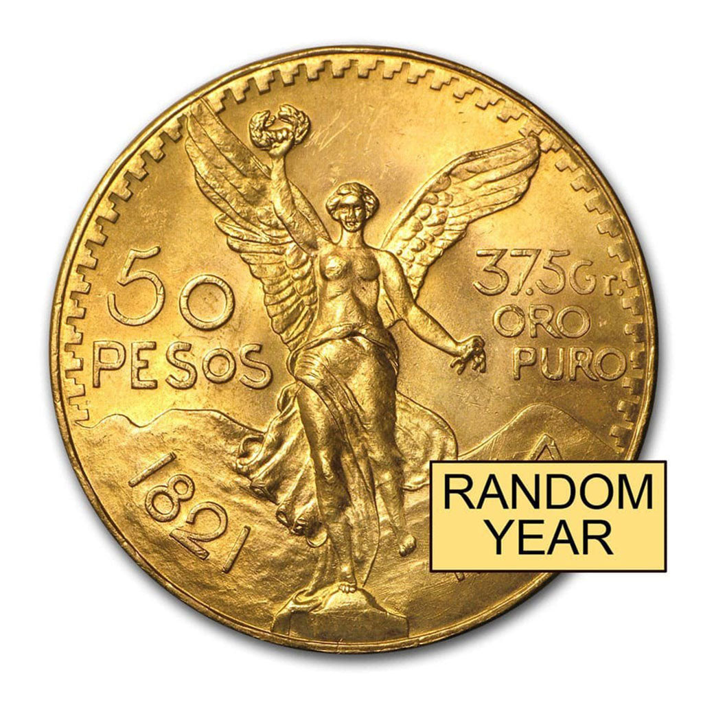 Mexican Gold 50 Pesos XF/AU (1921-1947)