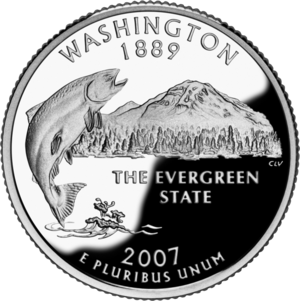 2007 Washington Statehood Quarters P & D BU Mint Rolls