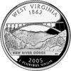 2005 Washington Statehood Quarters P & D BU Mint Rolls