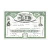 Washington Gaslight Co. Stock Certificate // 100 Shares //  Green // 1960s-70s