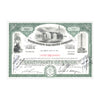 Washington Gaslight Co. Stock Certificate // 1-99 Shares // Green // 1960s-70s