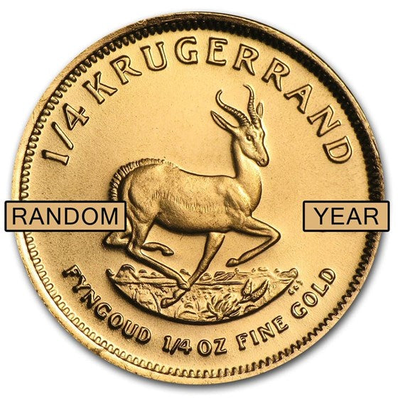 South African 1/4 oz Gold Krugerrand Mint State Condition (Year Varies)