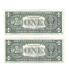 1977 $1 U.S. Federal Reserve Star Note,  Sequential Set of 2, Crisp Uncirculated