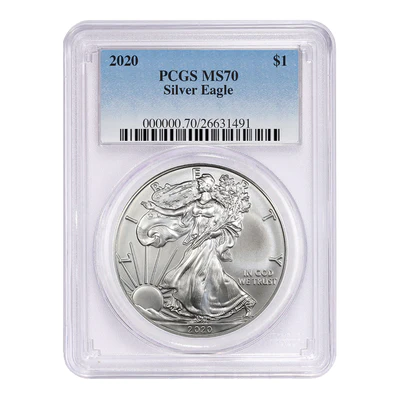  American Silver Eagles (Mint State - PCGS Certified)