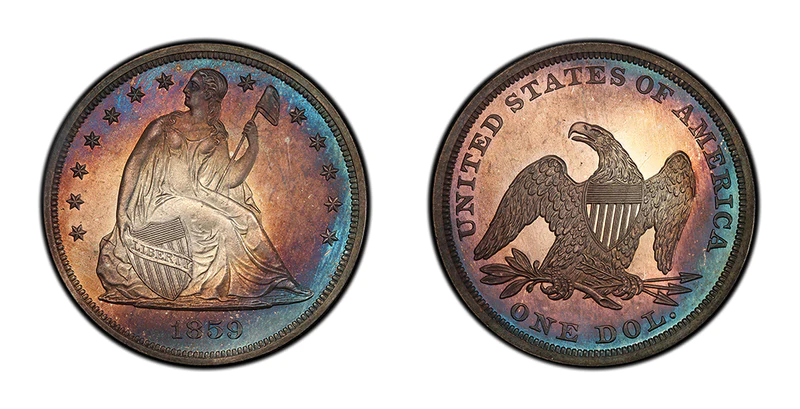 Seated Liberty Dollars