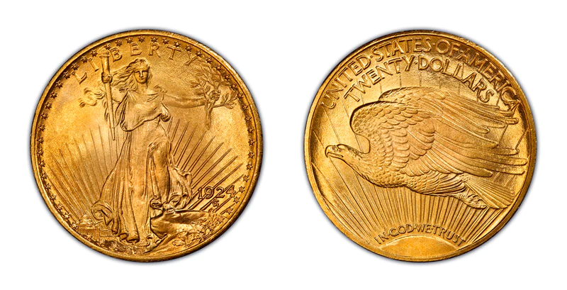 $20 Gold Saint Gaudens Double Eagles