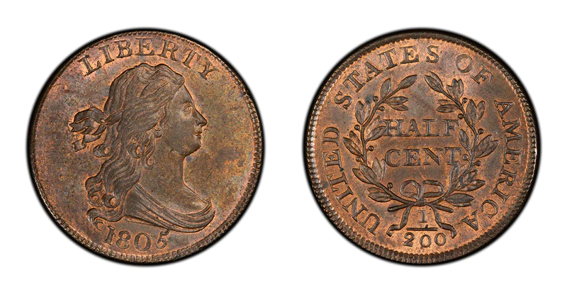  Draped Bust Half Cent