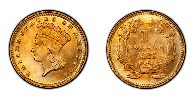 $1 Gold Indian Princess Pieces (Type 3)
