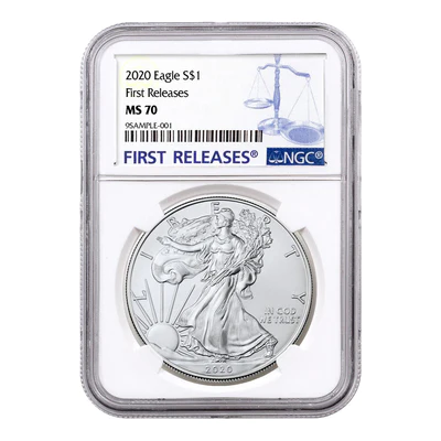  American Silver Eagles (Mint State - NGC Certified)