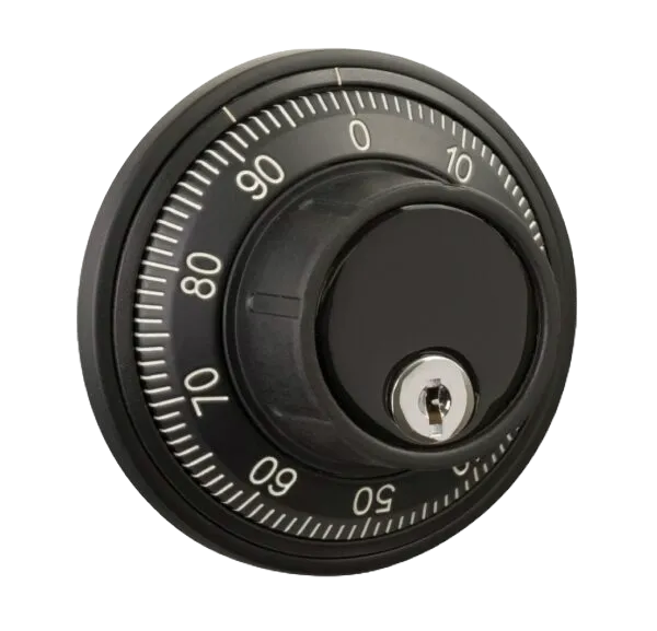 MECHANICAL SAFE LOCK WITH KEY-LOCKING FRONT-READ DIAL