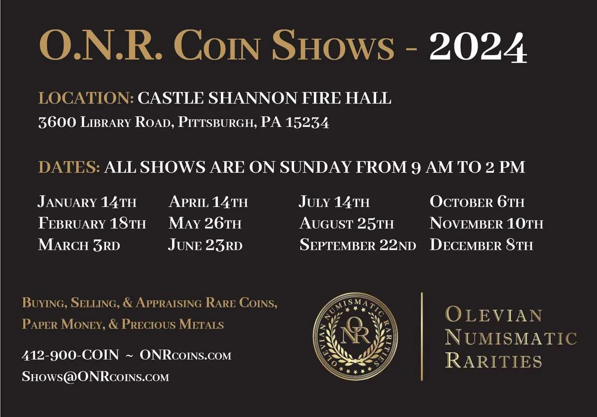Card with information about the O.N.R coin shows for 2024