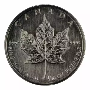 1/10 oz Canadian Platinum Maple (Year Varies) (2)