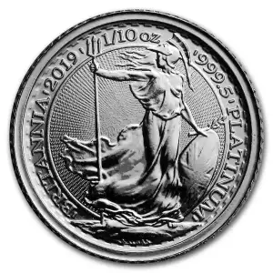 1/10 oz Platinum Britania Year Varies