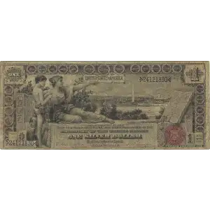 $1 1891 Small red, scalloped Silver Certificates 223