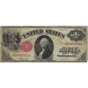 $1 1917 Small Red, scalloped Legal Tender Issues 37