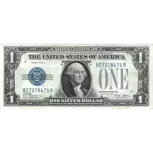 $1 1928-A blue seal. Small Silver Certificates 1601
