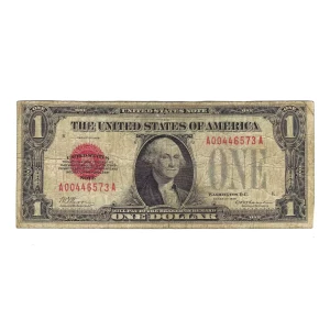 $1 1928 Red Seal Small Legal Tender Notes 1500