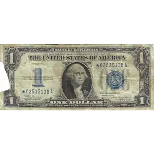 $1 1934 blue seal. Small Silver Certificates 1606*