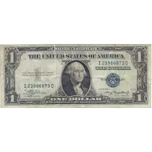 $1 1935-A blue seal. Small Silver Certificates 1608