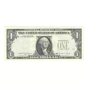 $1 1988-A. Green seal. Small Size $1 Federal Reserve Notes 1915-C
