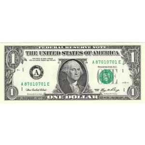 $1 2006 Green seal. Small Size $1 Federal Reserve Notes 1932-A