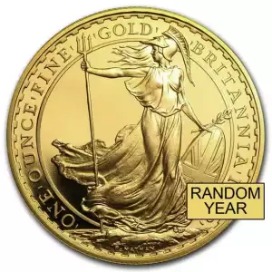 1 oz British Gold Britannia Mint State (Year Varies)