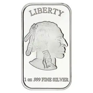 1 oz Silver Bar - Buffalo Design