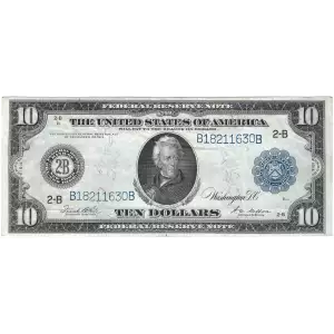 $10 1914 Red Seal Federal Reserve Notes 911A