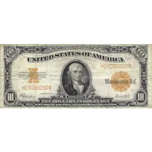 $10 1922 Gold Gold Certificates 1173