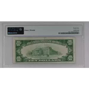 $10 1929 small brown seal. Small National Bank Notes 1801-1 (2)