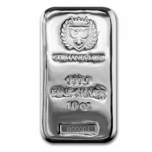 10 oz Silver Bar - Germania Mint