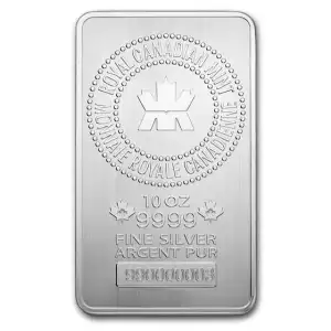 10 oz Silver Bar - Royal Canadian Mint