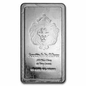 10 oz Silver Bar - Scottsdale Mint Stacker