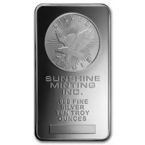 10 oz Silver Bar - Sunshine Mint