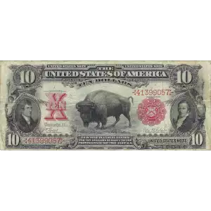 $10  Small Red, scalloped Legal Tender Issues 114