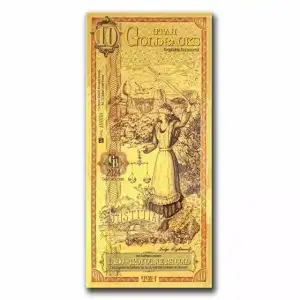 10 Utah Goldback - Aurum Gold Foil Note (24k) (2)