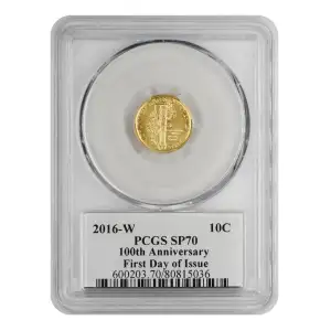 10C 100th Anniversary Gold Dime Commemorative