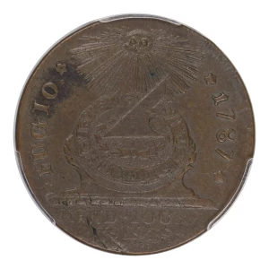 1787 Fugio 1C United States, 4 Cinq, BN (3)