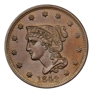 1842 1C Large Date, BN (4)