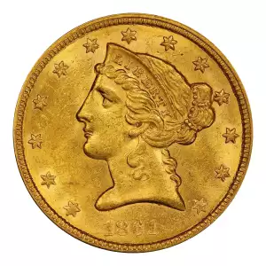 1861 $5 (5)