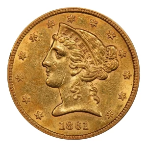 1861 $5 (3)