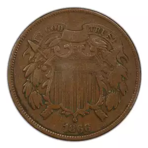 1864-1871 Two Cent Piece & Deluxe Box