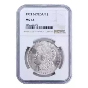 1921 Morgan Dollar NGC MS63 (2)